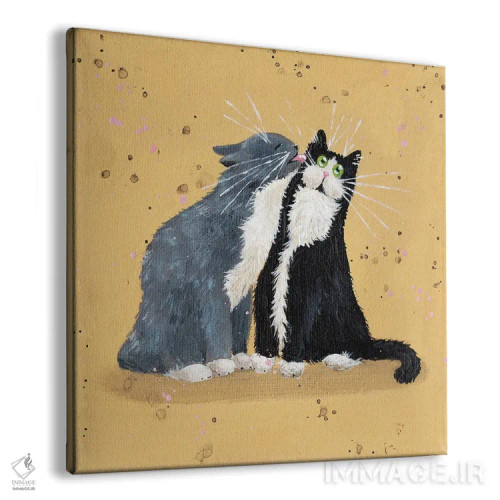 تابلو دکوراتیو بوسه اثر کیم هاسکینز - نمای پرسپکتیو محصول