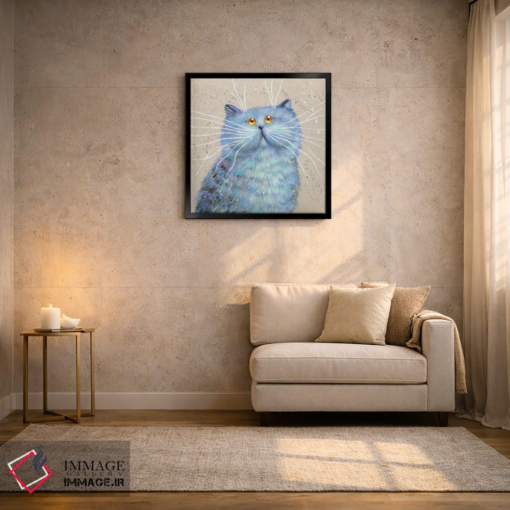 تابلو دکوراتیو آبی اثر کیم هاسکینز - D3B