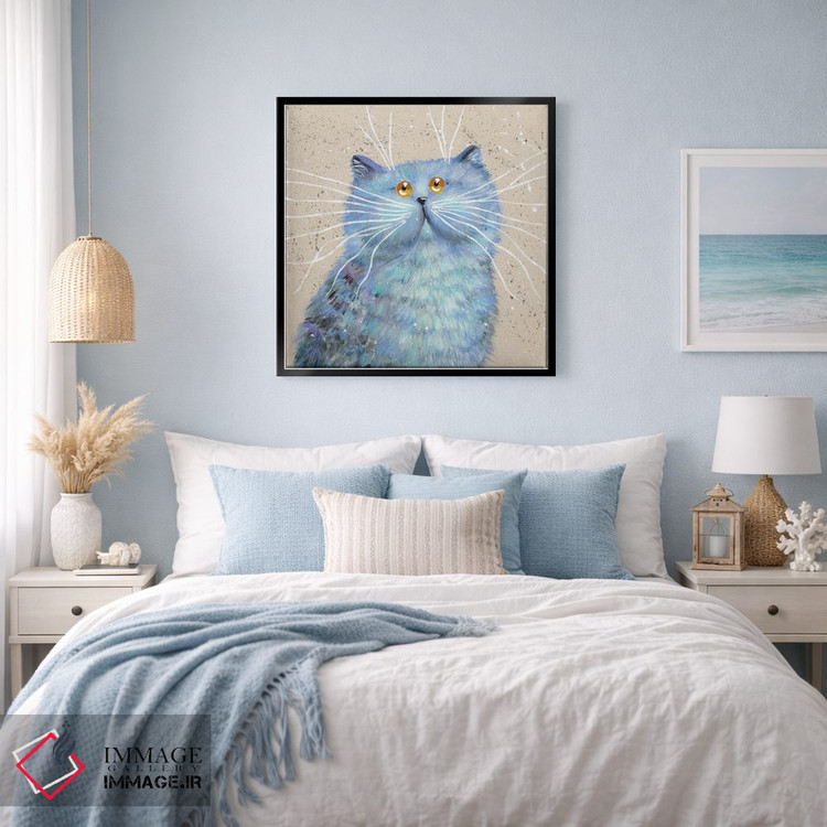 تابلو دکوراتیو آبی اثر کیم هاسکینز - D5B