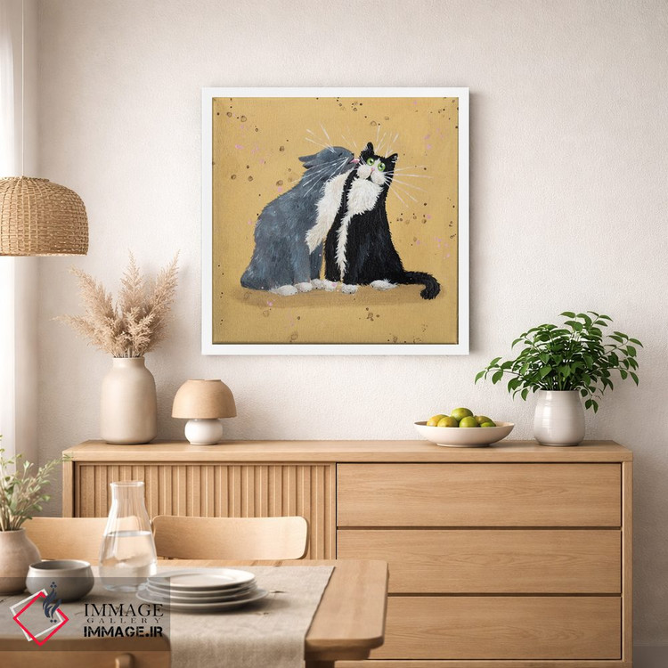 تابلو دکوراتیو بوسه اثر کیم هاسکینز - D2W