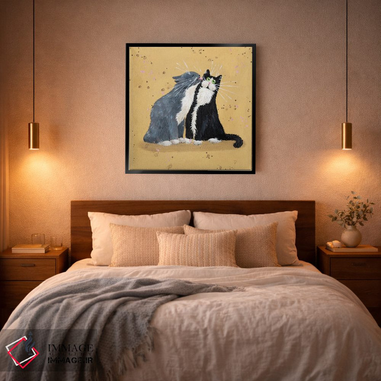 تابلو دکوراتیو بوسه اثر کیم هاسکینز - D3B