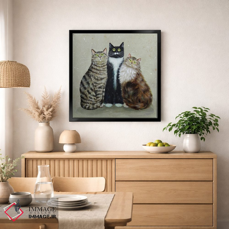 تابلو دکوراتیو آلفرد، باگزی و تیلی اثر کیم هاسکینز - D2B