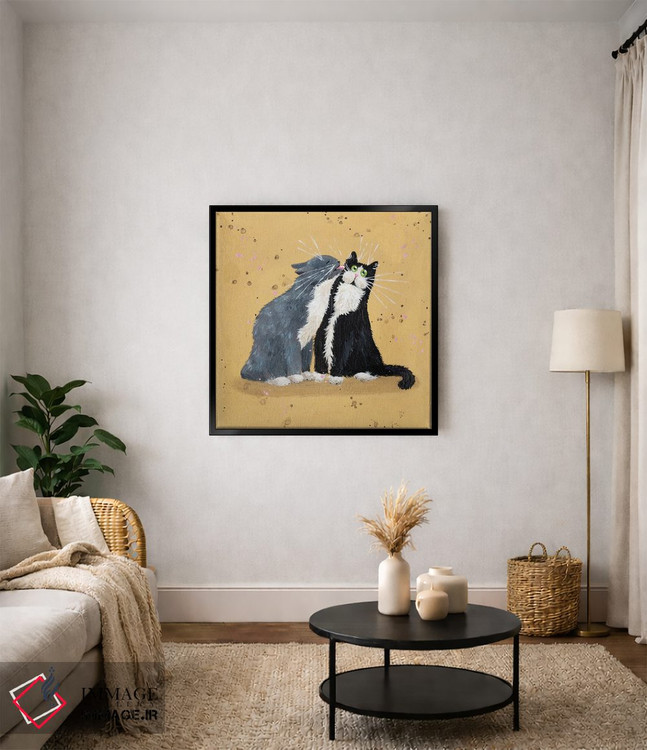 تابلو دکوراتیو بوسه اثر کیم هاسکینز - D5B