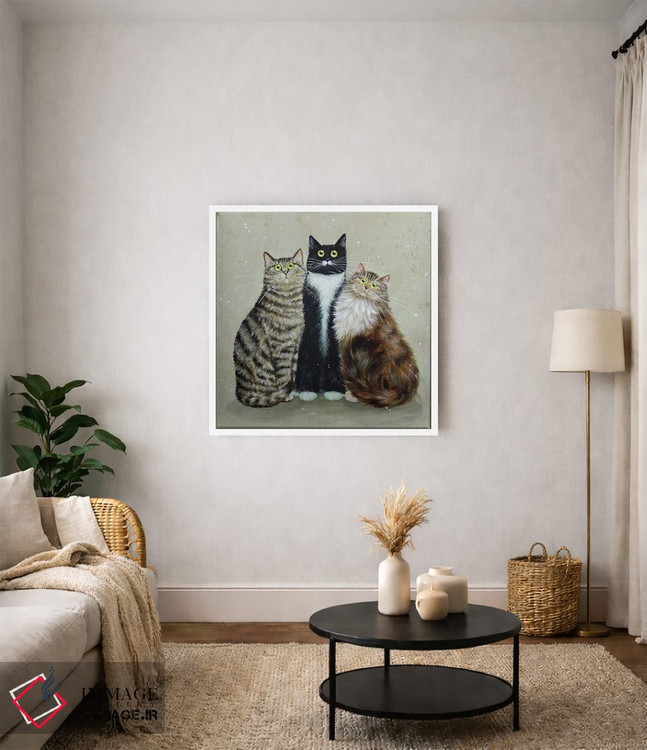 تابلو دکوراتیو آلفرد، باگزی و تیلی اثر کیم هاسکینز - D3W