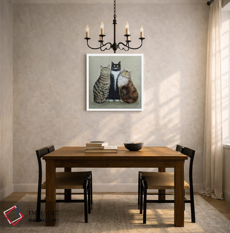 تابلو دکوراتیو آلفرد، باگزی و تیلی اثر کیم هاسکینز - D6W