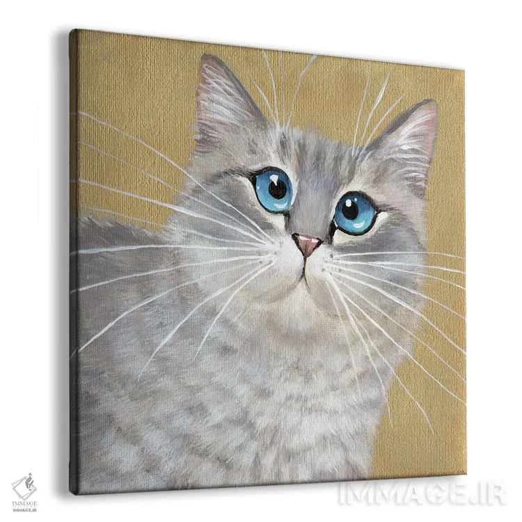 تابلو دکوراتیو اولیویا اثر کیم هاسکینز - نمای پرسپکتیو محصول