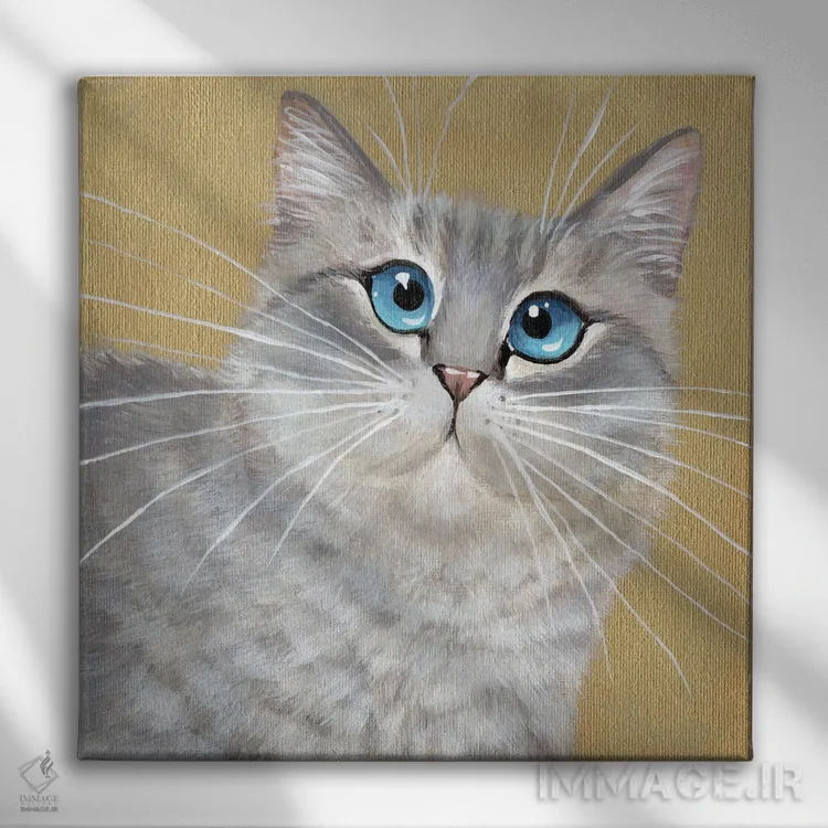 تابلو دکوراتیو اولیویا اثر کیم هاسکینز - نمای روبهرو روی دیوار