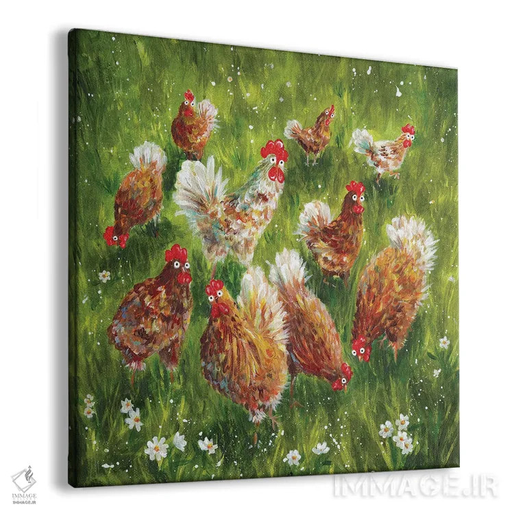 تابلو دکوراتیو مهمانی پیک نیک اثر کیم هاسکینز - نمای پرسپکتیو محصول