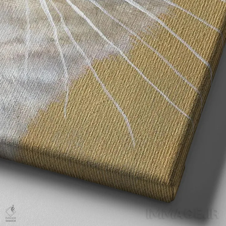 تابلو دکوراتیو اولیویا اثر کیم هاسکینز - نمای نزدیک بافت بوم