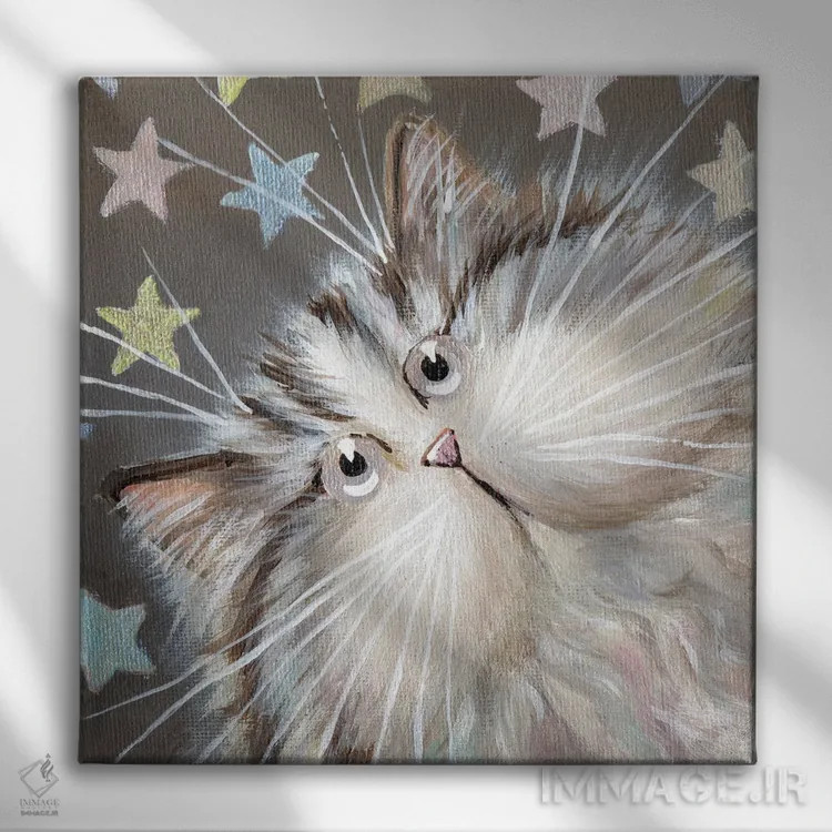 تابلو دکوراتیو ستاره کوچک اثر کیم هاسکینز - نمای روبهرو روی دیوار