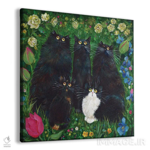 تابلو دکوراتیو دیزی، تریکل، لولو، پپسی، کریپس اثر کیم هاسکینز - نمای پرسپکتیو محصول