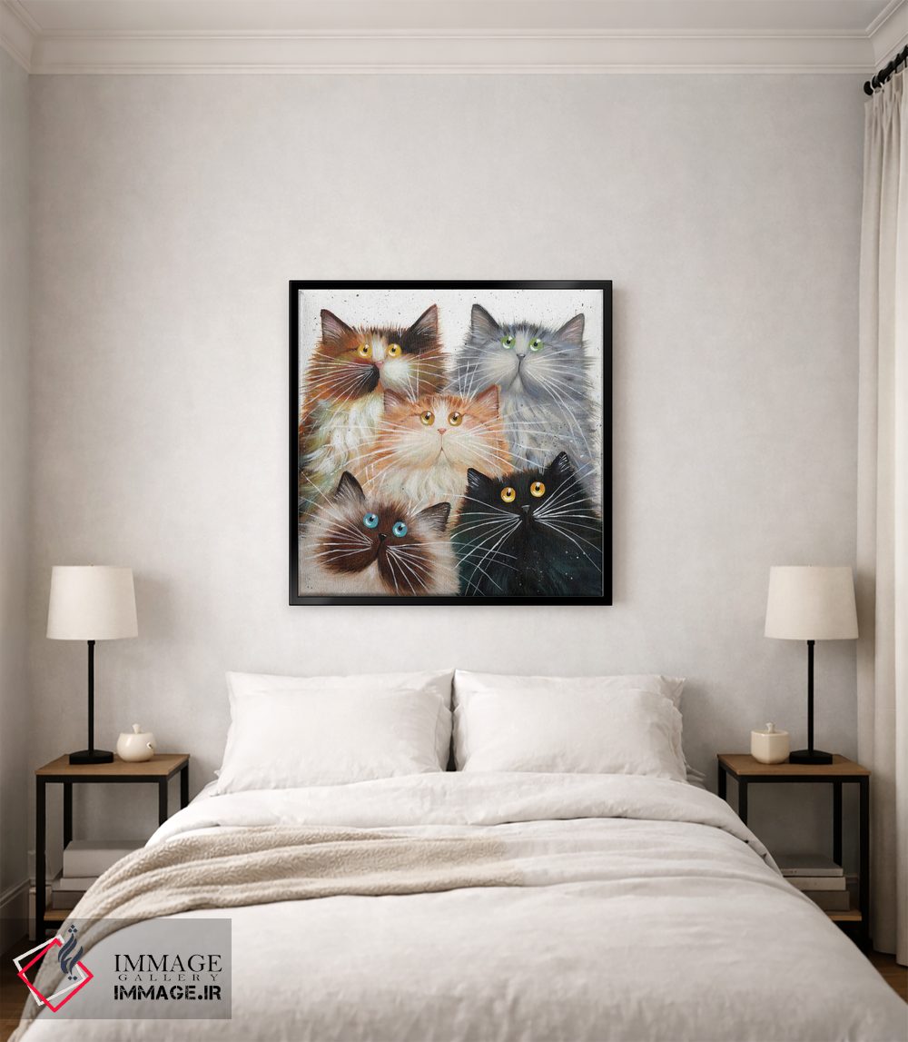 تابلو دکوراتیو پنج پشمالو اثر کیم هاسکینز - D2B