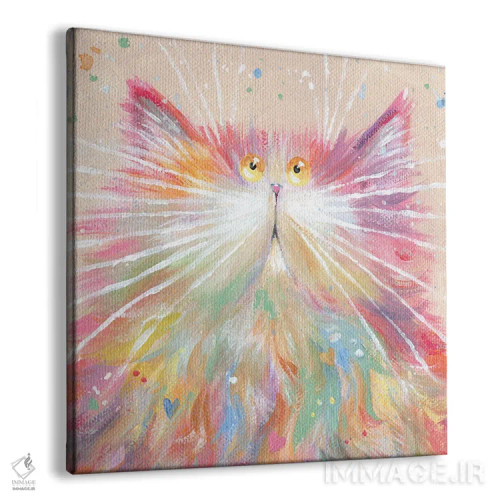 تابلو دکوراتیو پشمالوی شادی اثر کیم هاسکینز - نمای پرسپکتیو محصول