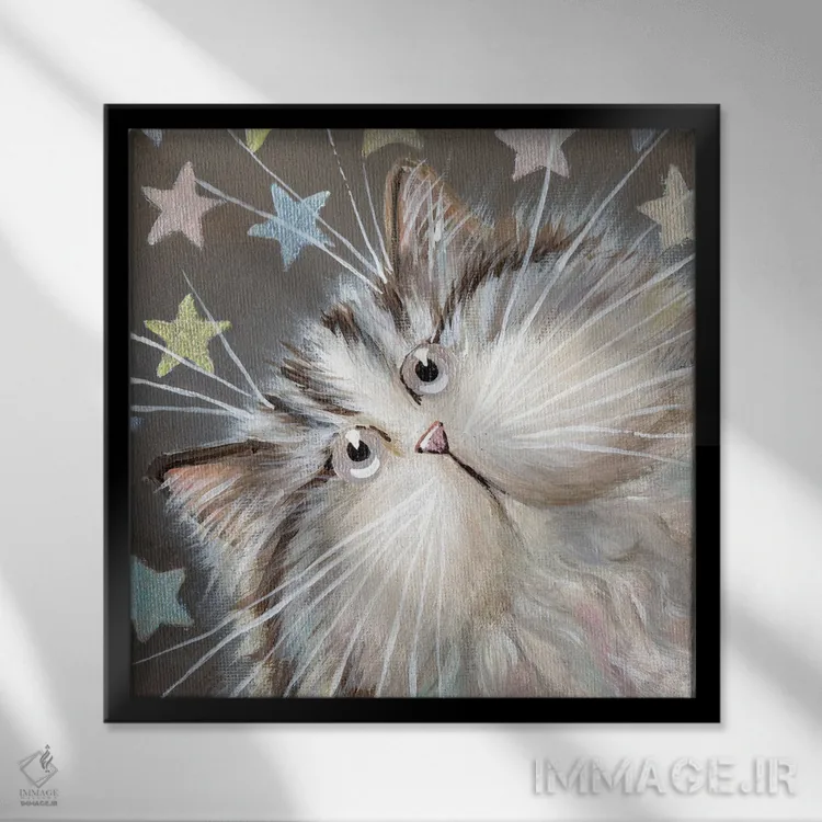 تابلو دکوراتیو ستاره کوچک اثر کیم هاسکینز - نمای قابدار مشکی