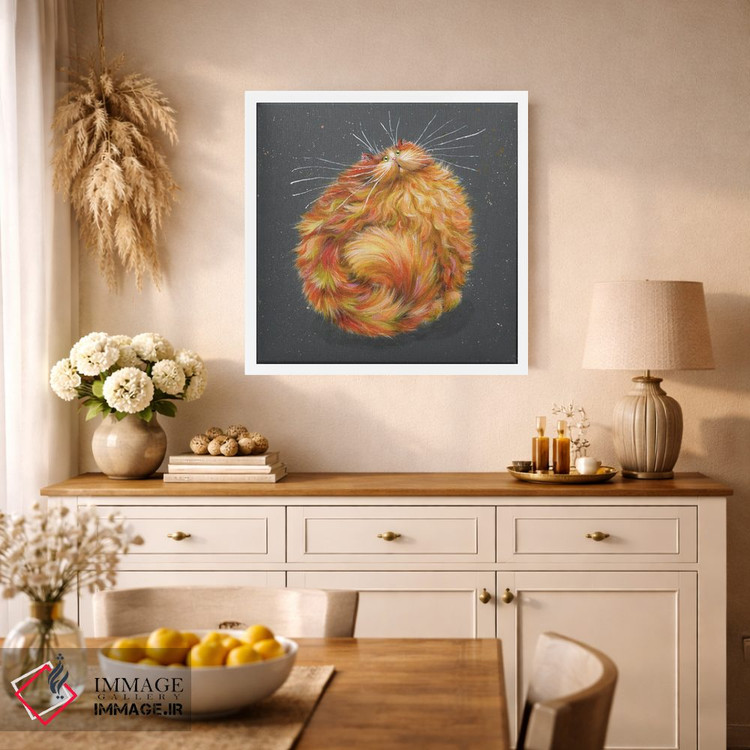 تابلو دکوراتیو کدو حلوایی اثر کیم هاسکینز - D1W