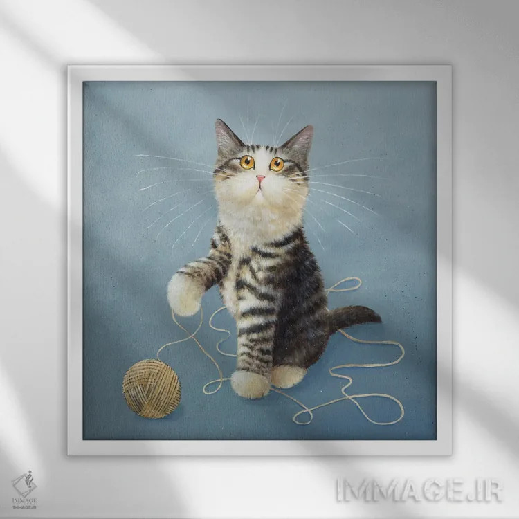 تابلو دکوراتیو لدلی مرگبار اثر کیم هاسکینز - نمای قابدار سفید