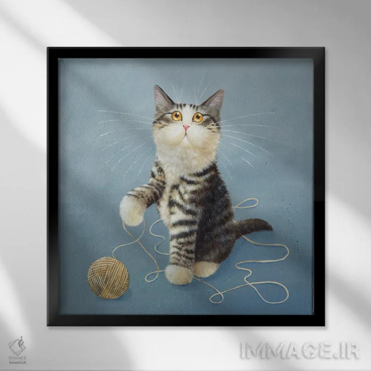 تابلو دکوراتیو لدلی مرگبار اثر کیم هاسکینز - نمای قابدار مشکی