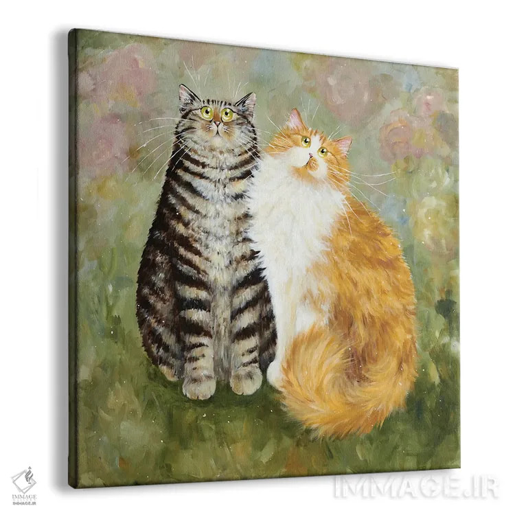 تابلو دکوراتیو پادی و کیران اثر کیم هاسکینز - نمای پرسپکتیو محصول