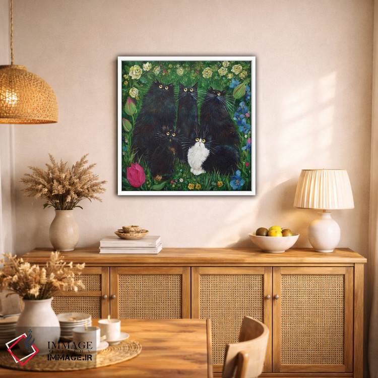 تابلو دکوراتیو دیزی، تریکل، لولو، پپسی، کریپس اثر کیم هاسکینز - D1W