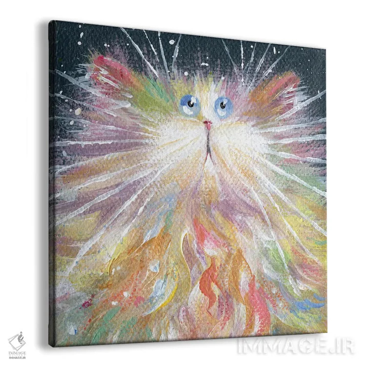 تابلو دکوراتیو پشمالوی کوچک دوست داشتنی اثر کیم هاسکینز - نمای پرسپکتیو محصول