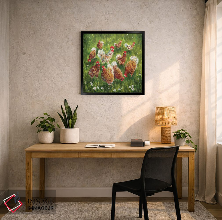 تابلو دکوراتیو مهمانی پیک نیک اثر کیم هاسکینز - D6B