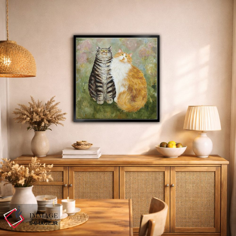 تابلو دکوراتیو پادی و کیران اثر کیم هاسکینز - D1B