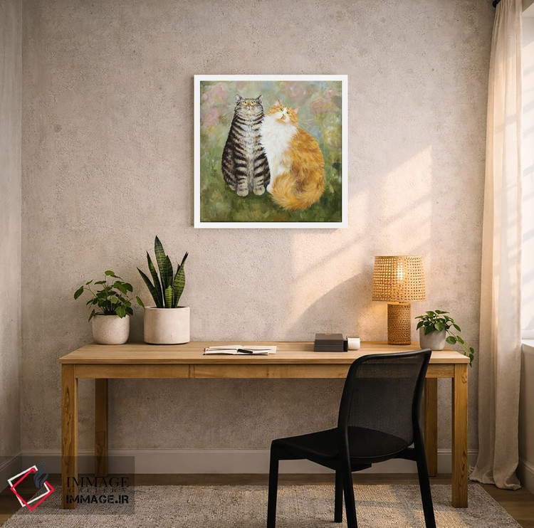 تابلو دکوراتیو پادی و کیران اثر کیم هاسکینز - D3W