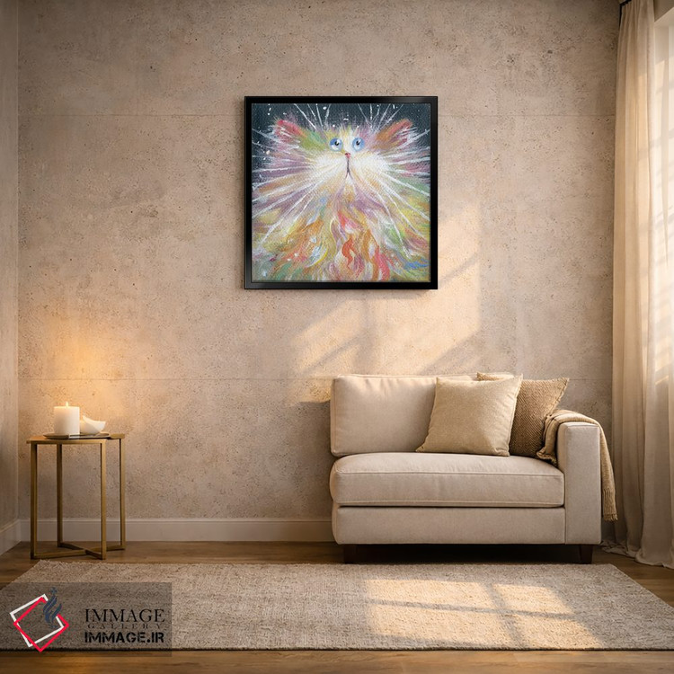 تابلو دکوراتیو پشمالوی کوچک دوست داشتنی اثر کیم هاسکینز - D2B