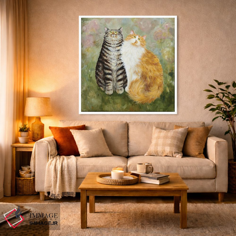 تابلو دکوراتیو پادی و کیران اثر کیم هاسکینز - D2W