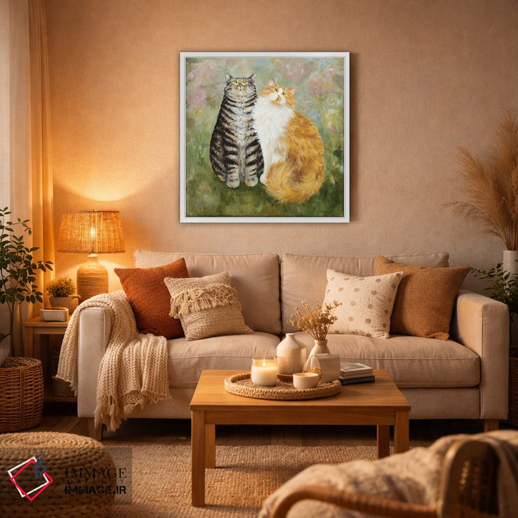 تابلو دکوراتیو پادی و کیران اثر کیم هاسکینز - D4W