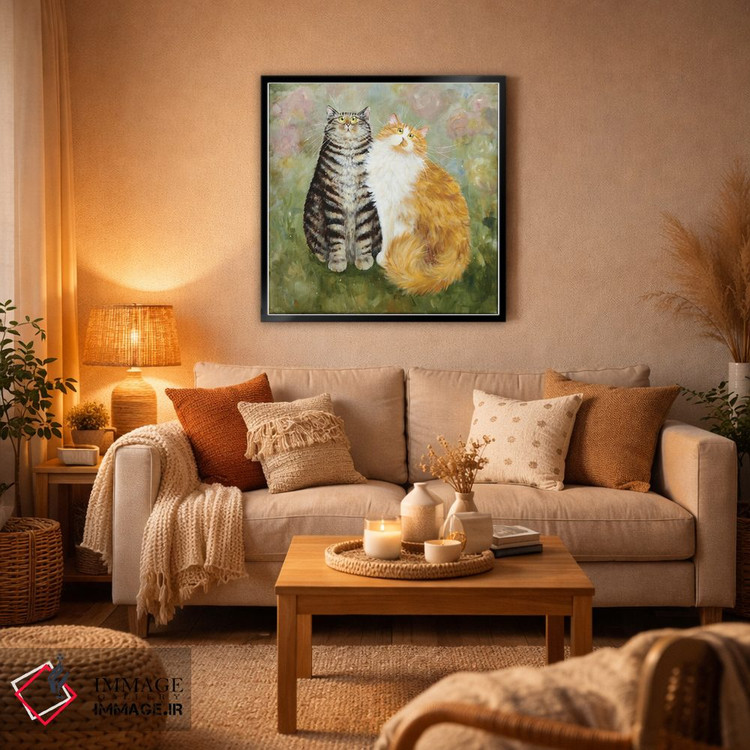 تابلو دکوراتیو پادی و کیران اثر کیم هاسکینز - D6B