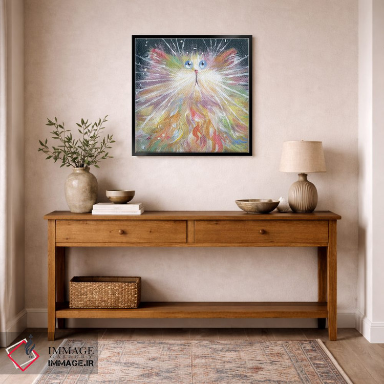 تابلو دکوراتیو پشمالوی کوچک دوست داشتنی اثر کیم هاسکینز - D6B