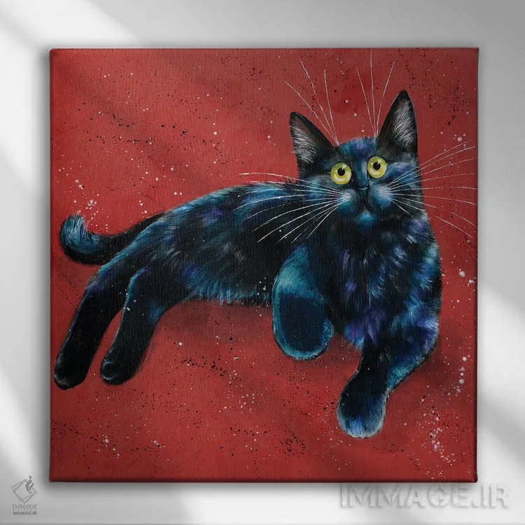 تابلو دکوراتیو آلفی اثر کیم هاسکینز - نمای روبهرو روی دیوار