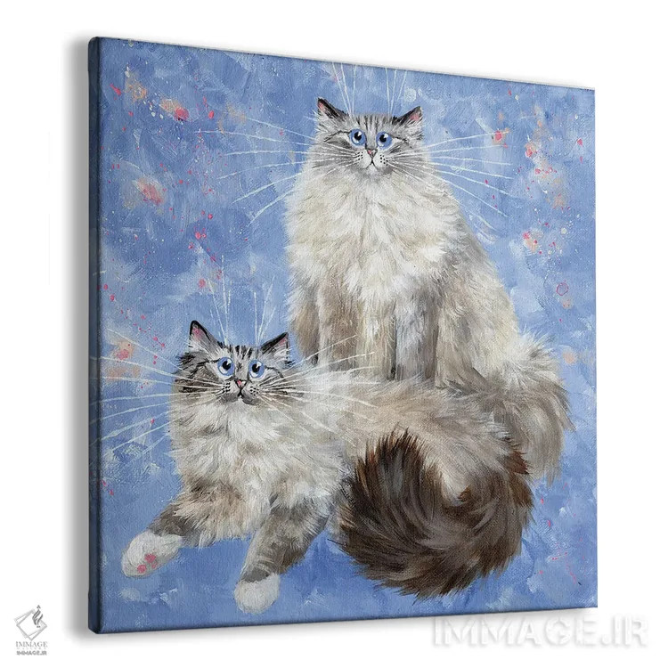 تابلو دکوراتیو آریانا و ویلو اثر کیم هاسکینز - نمای پرسپکتیو محصول