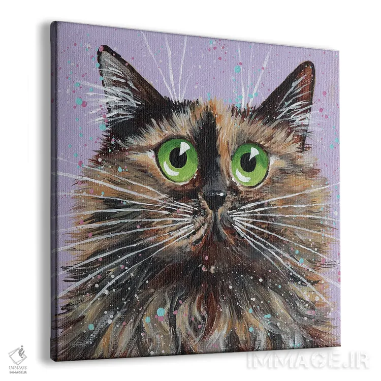 تابلو دکوراتیو پشمالو اثر کیم هاسکینز - نمای پرسپکتیو محصول