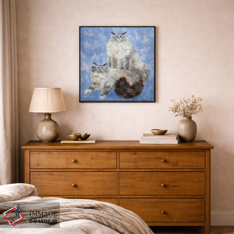 تابلو دکوراتیو آریانا و ویلو اثر کیم هاسکینز - D1B