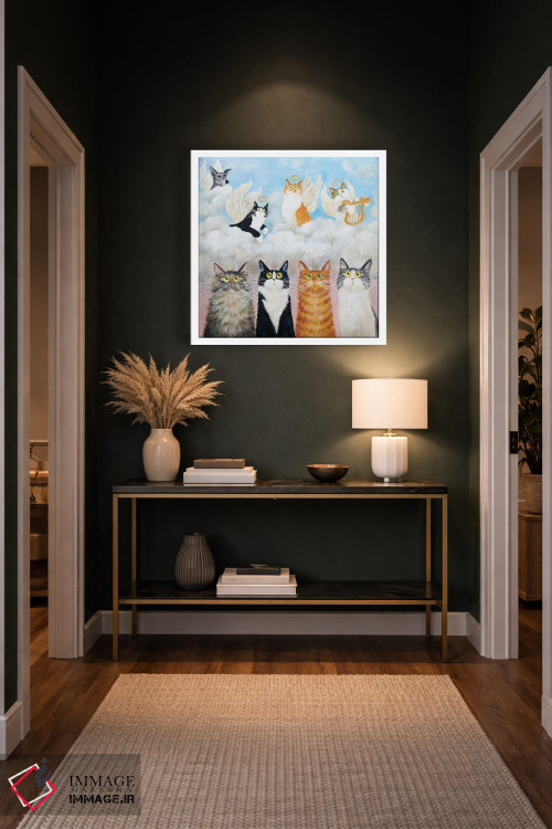 تابلو دکوراتیو روی زمین و در بهشت اثر کیم هاسکینز - D4W