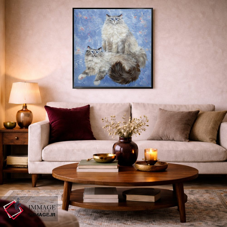 تابلو دکوراتیو آریانا و ویلو اثر کیم هاسکینز - D3B