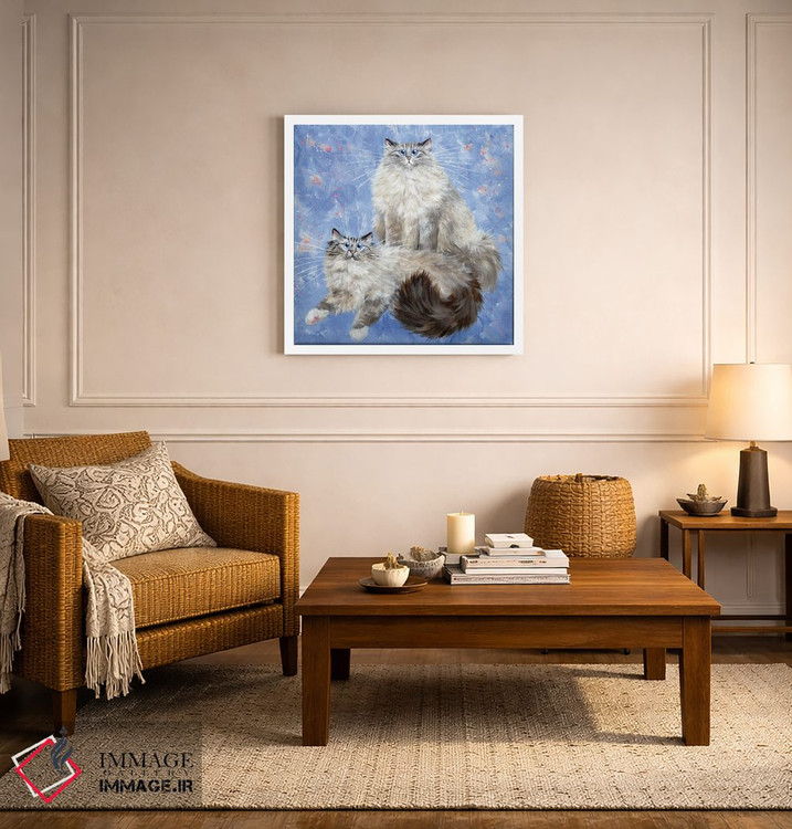 تابلو دکوراتیو آریانا و ویلو اثر کیم هاسکینز - D4W