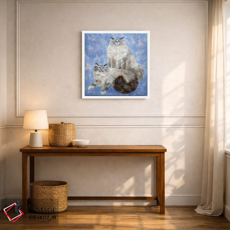 تابلو دکوراتیو آریانا و ویلو اثر کیم هاسکینز - D5W