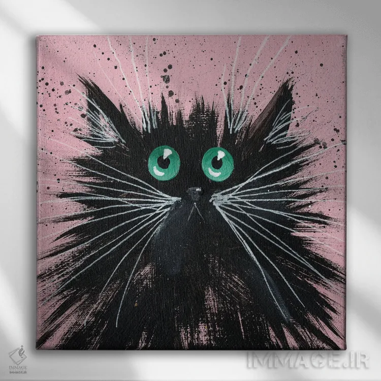 تابلو دکوراتیو پوکا اثر کیم هاسکینز - نمای روبهرو روی دیوار