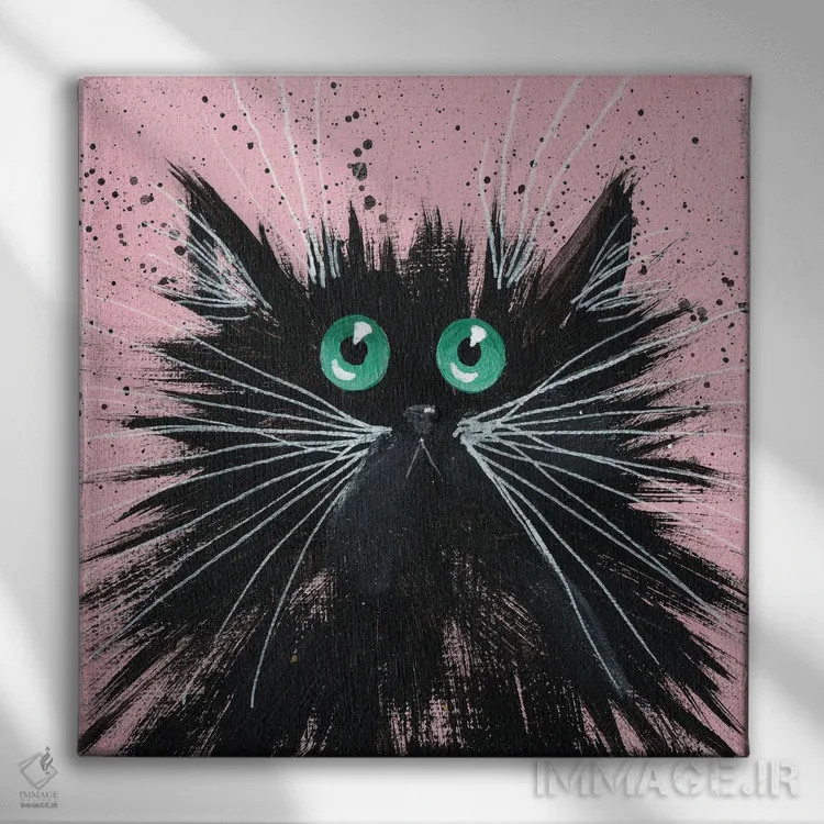 تابلو دکوراتیو پوکا اثر کیم هاسکینز - نمای روبهرو روی دیوار