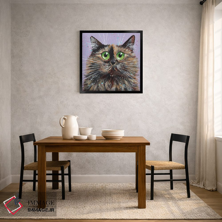 تابلو دکوراتیو پشمالو اثر کیم هاسکینز - D4B