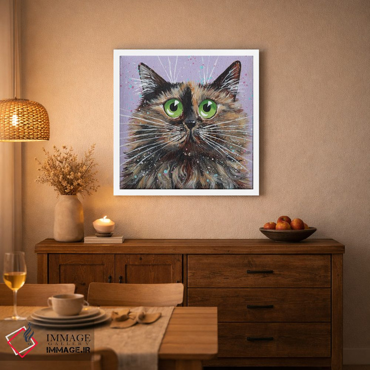 تابلو دکوراتیو پشمالو اثر کیم هاسکینز - D3W