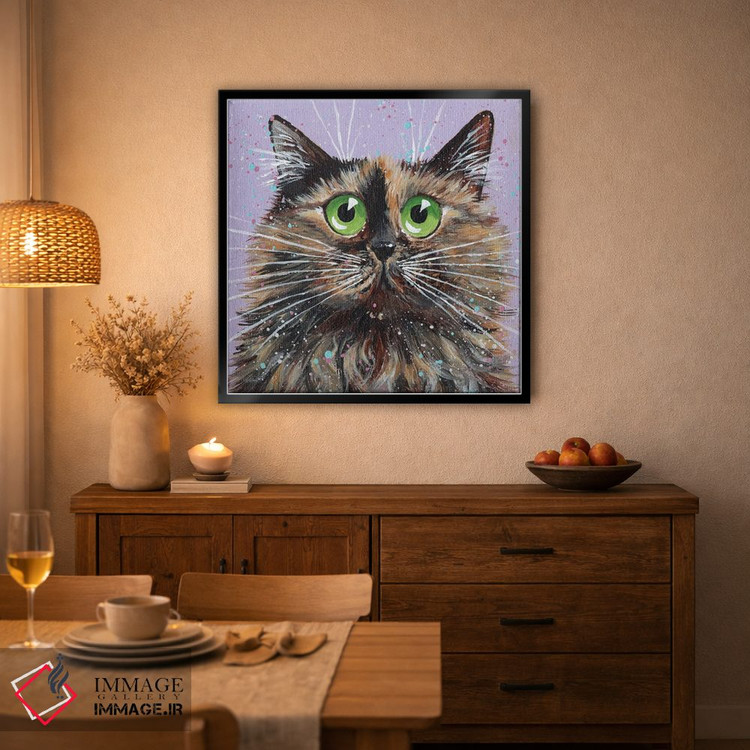 تابلو دکوراتیو پشمالو اثر کیم هاسکینز - D6B