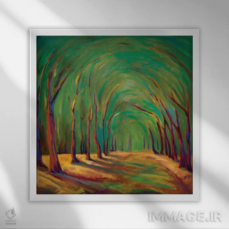 تابلو دکوراتیو جای مخفی ما اثر کانی کیم - نمای قابدار سفید