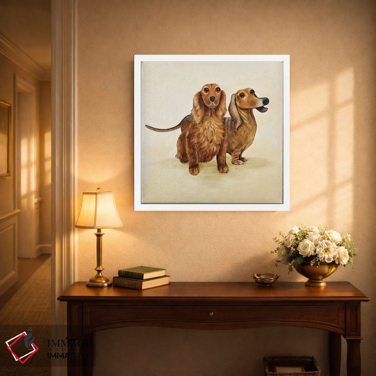 تابلو دکوراتیو نیکا و جت اثر کیم هاسکینز - D1W