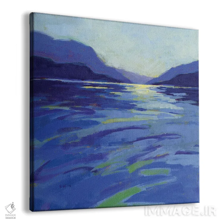 تابلو دکوراتیو جایی که نهنگ ها بازی می کنند ۱ اثر کانی کیم - نمای پرسپکتیو محصول