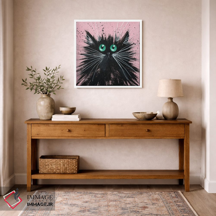 تابلو دکوراتیو پوکا اثر کیم هاسکینز - D4W