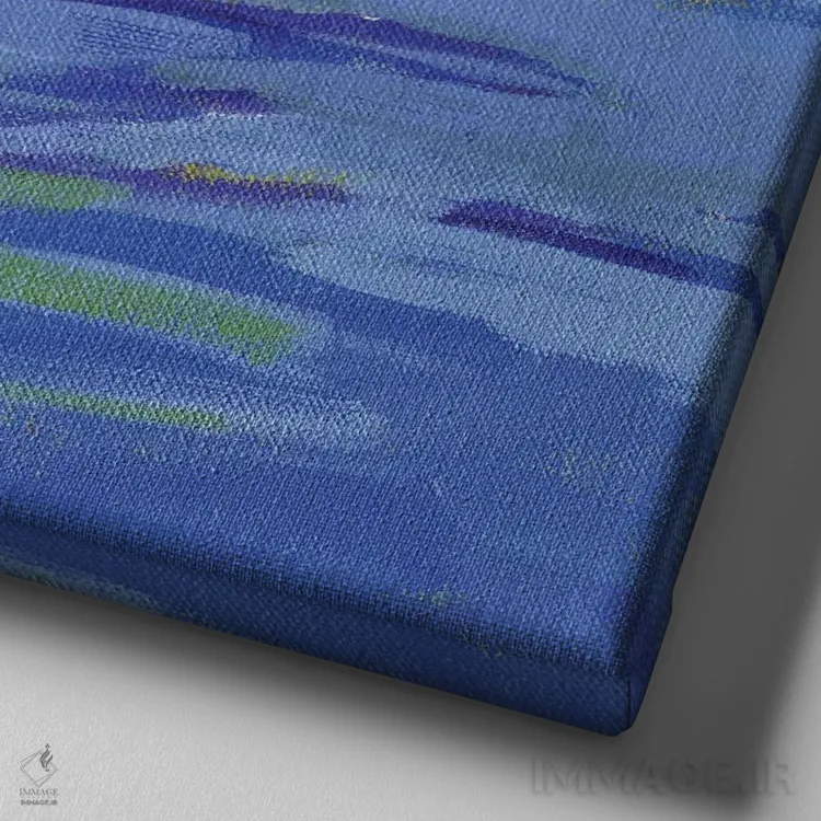 تابلو دکوراتیو جایی که نهنگ ها بازی می کنند ۱ اثر کانی کیم - نمای نزدیک بافت بوم